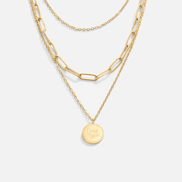 Geya Coin Layered Necklace – Noor & Rose