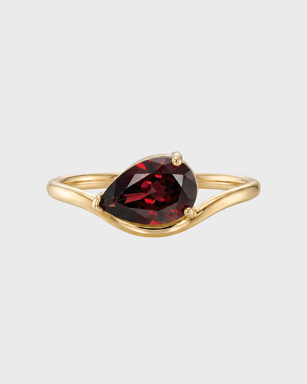 Pear Cut Birthstone Ring