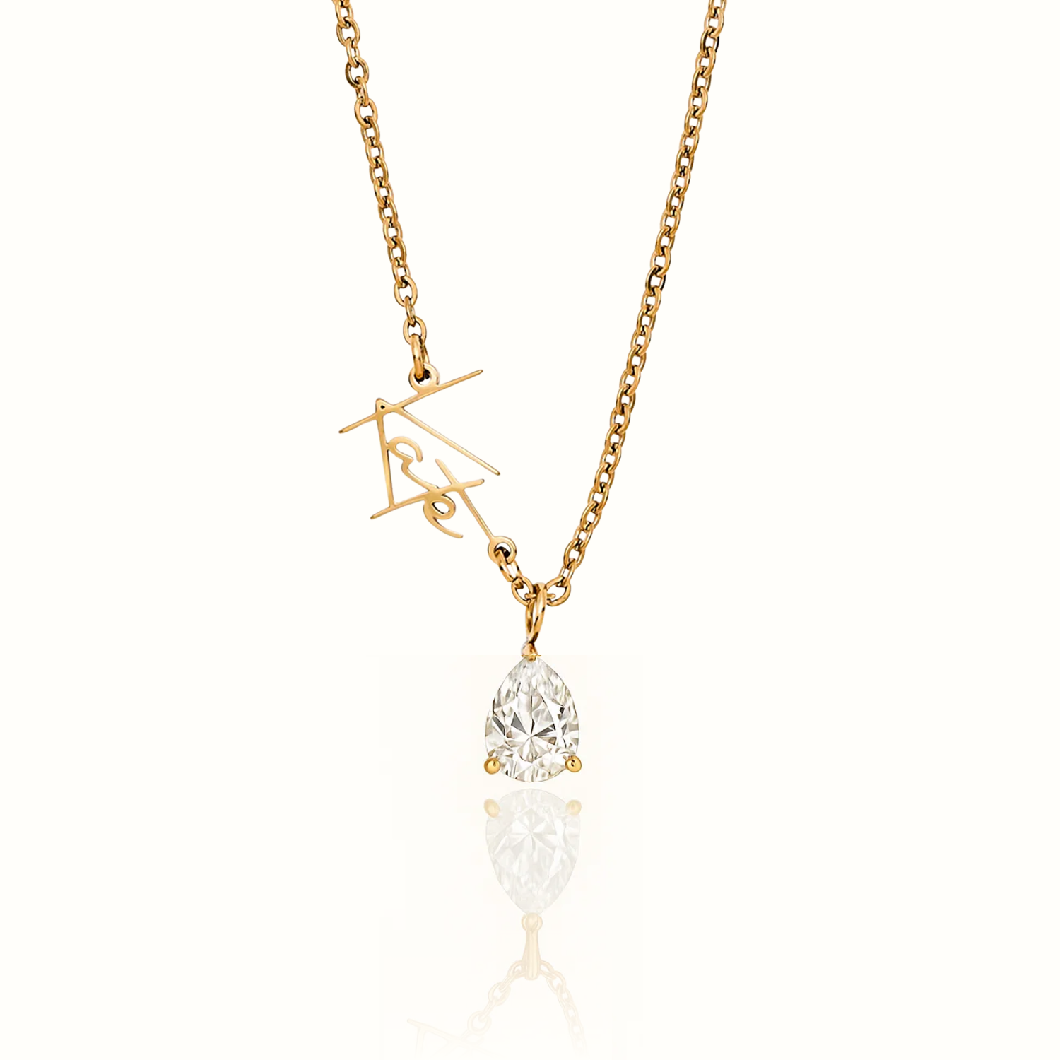 Signature Name and Birthstone Necklace