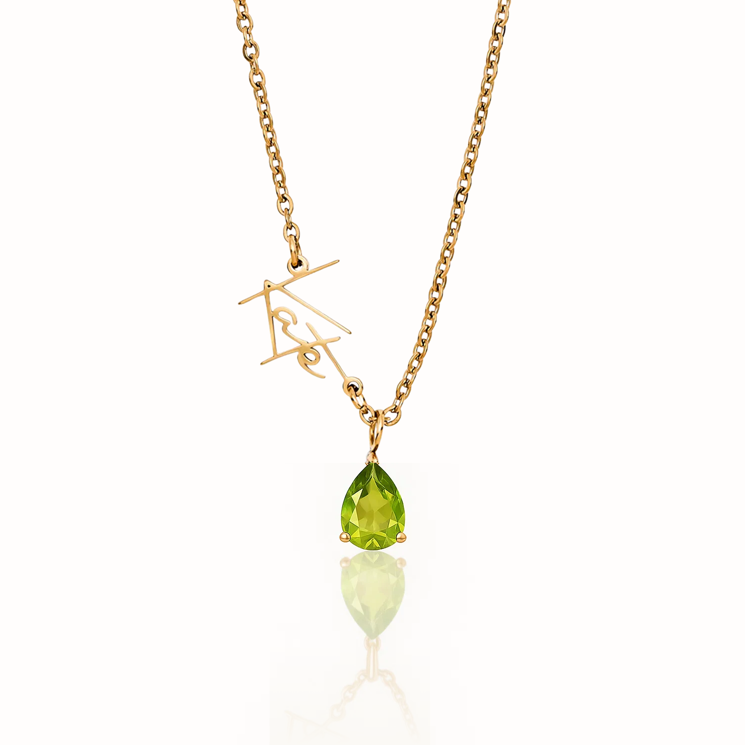 Signature Name and Birthstone Necklace