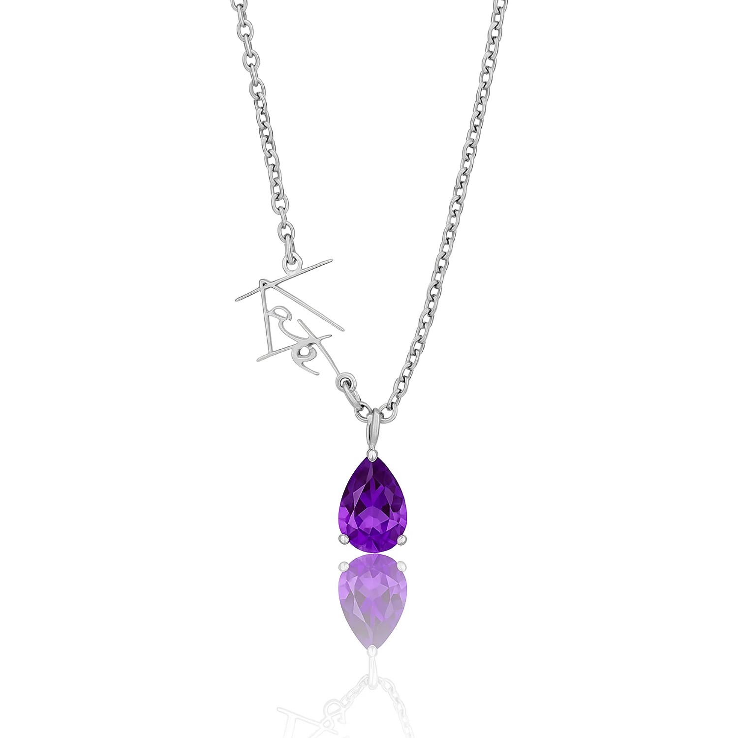 Signature Name and Birthstone Necklace