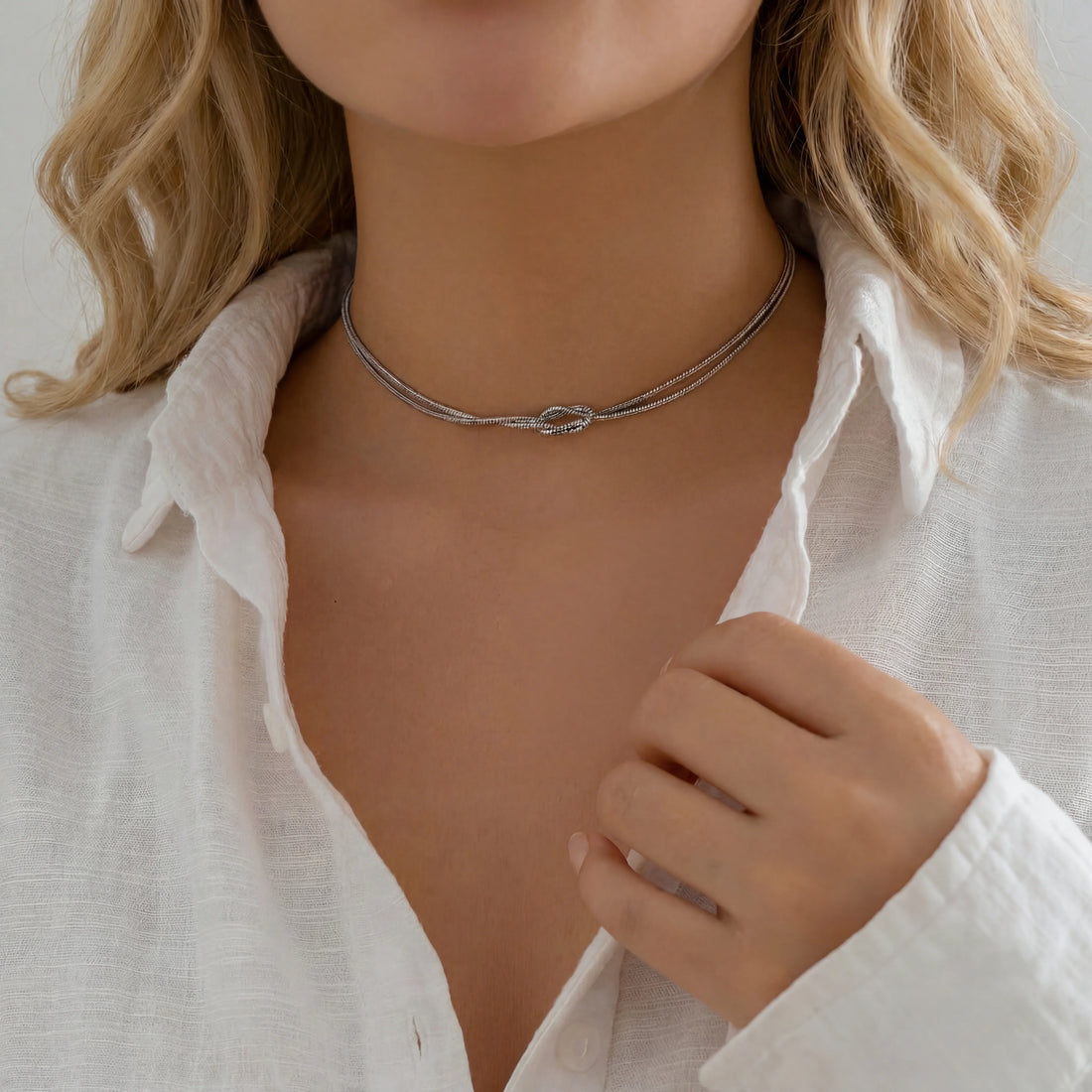Forever Knot Choker Necklace 1 + 1 FREE