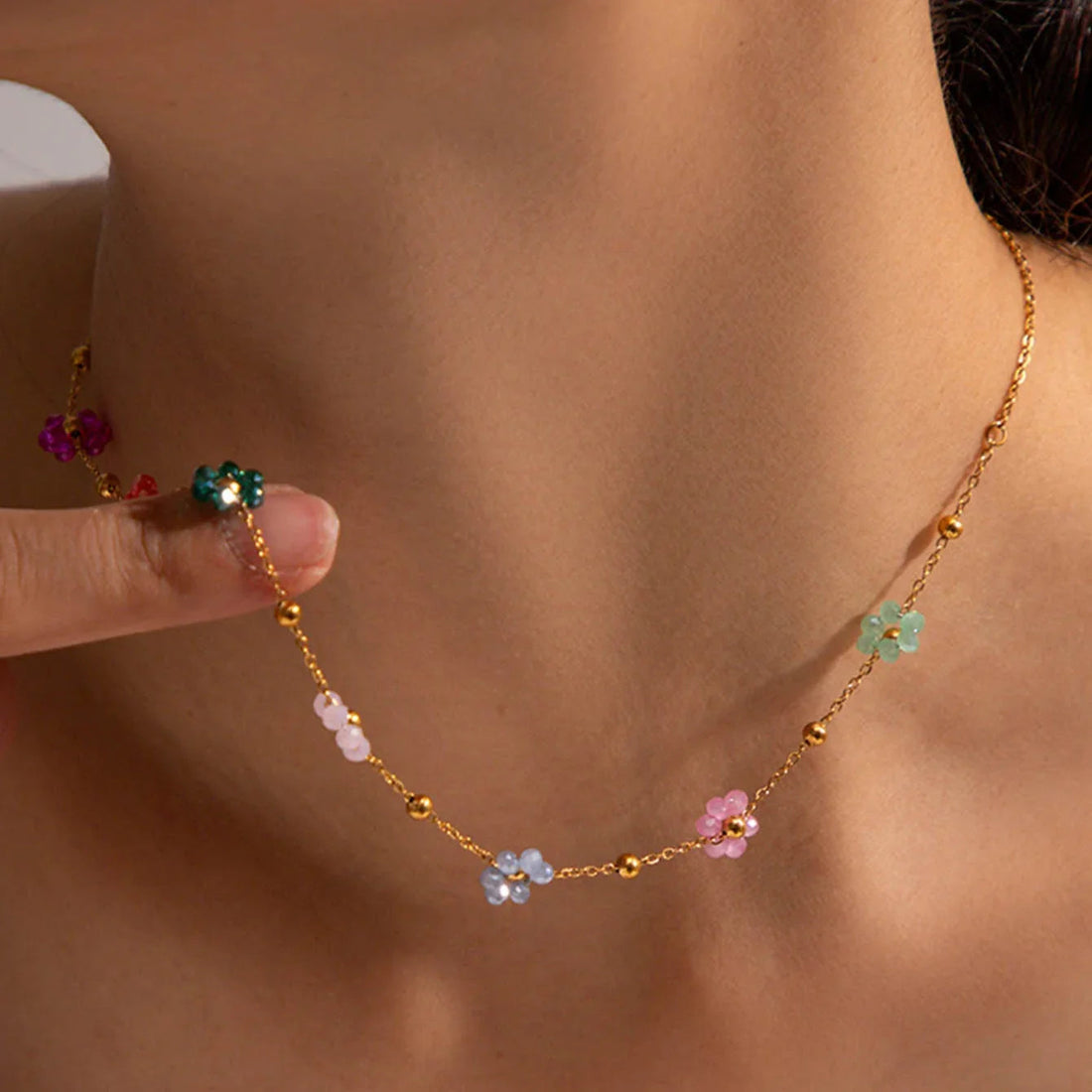 Floral Gold Necklace