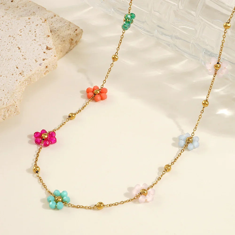 Floral Gold Necklace