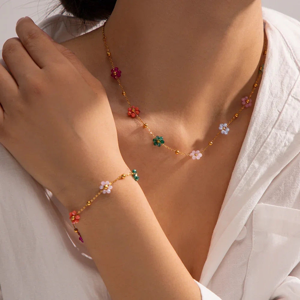 Floral Gold Bracelet