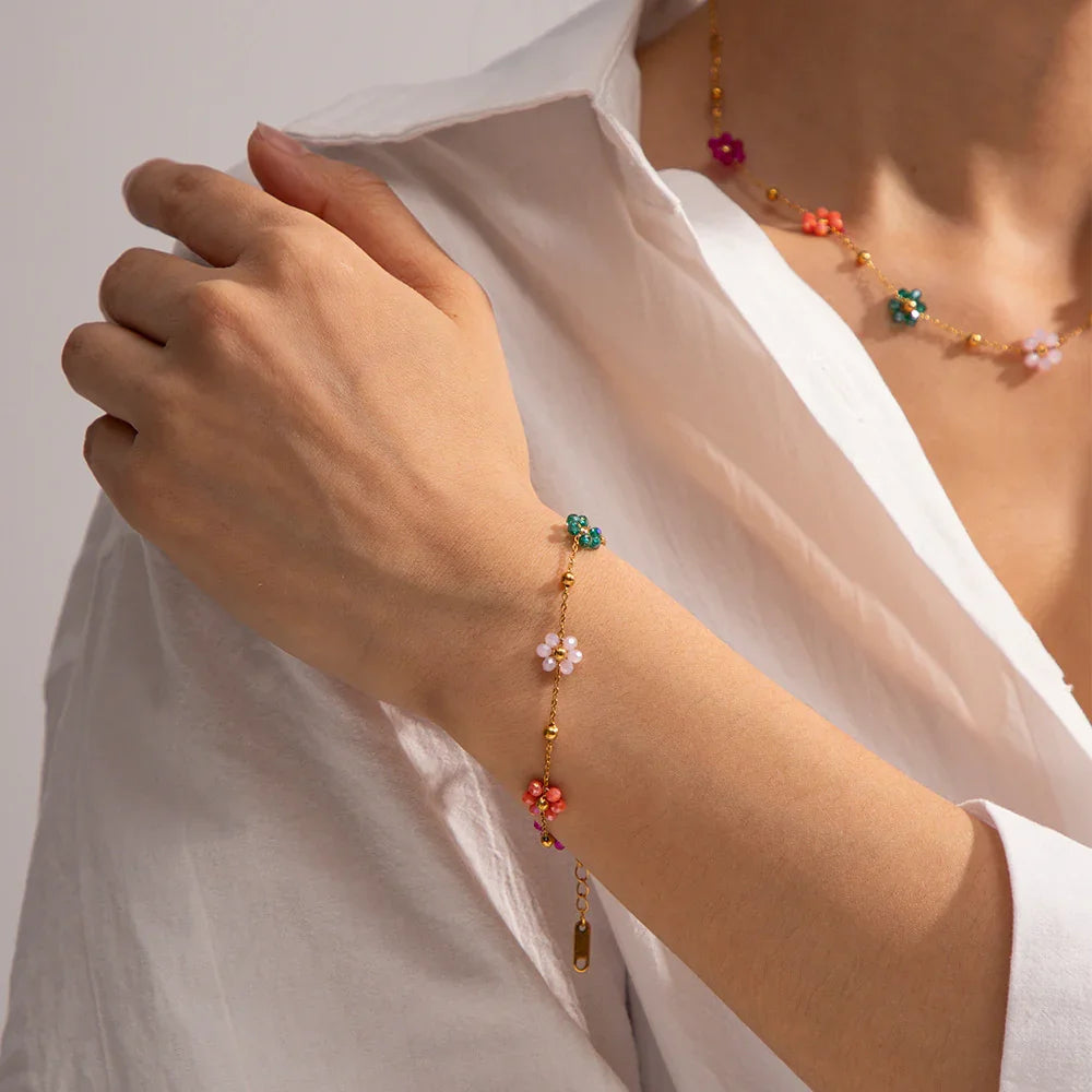 Floral Gold Bracelet
