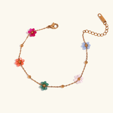 Floral Gold Bracelet – Noor & Rose