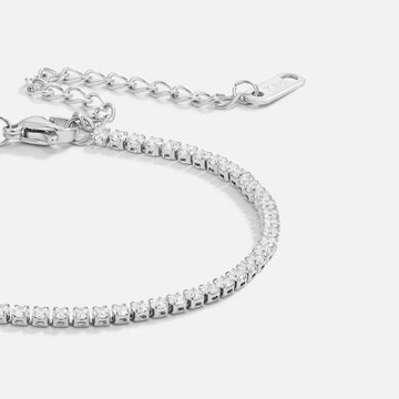 Cordelia Silver Tennis Bracelet – Noor & Rose