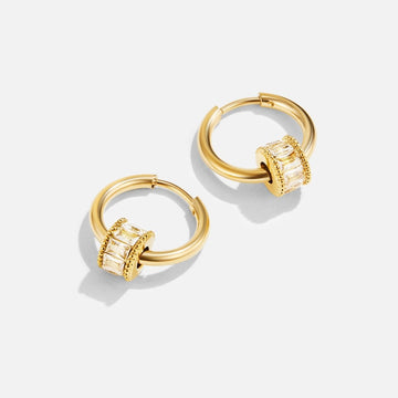 Gigi Crystal 18K Gold Hoop Earrings – Noor & Rose