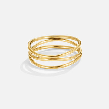 Gold Infinity Loop Ring – Noor & Rose