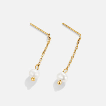 Gold Maria Pearl Drop Earrings – Noor & Rose