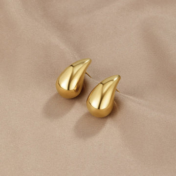 Amara Gold Teardrop Earrings – Noor & Rose