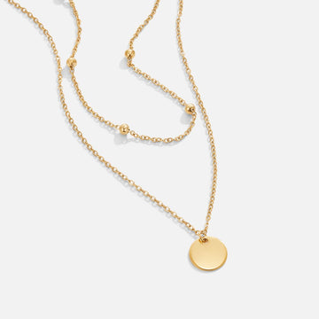 Layered Disc Necklace – Noor & Rose