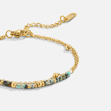Layered Stone Beads Bracelet – Noor & Rose