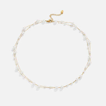 Layered Tori Pearl Necklace – Noor & Rose