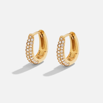 Lily Crystal Hoop Earrings – Noor & Rose