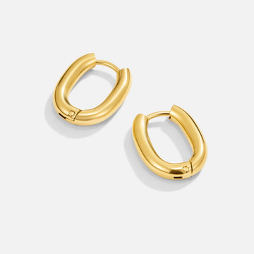 Madison Gold Hoop Earrings – Noor & Rose