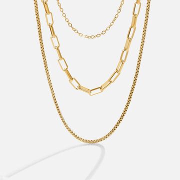 Miela Layered Chain Necklace – Noor & Rose