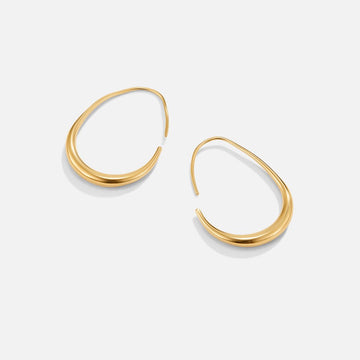 Nica Gold Hoop Earrings – Noor & Rose