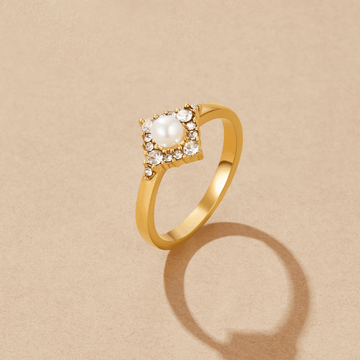 Pearl & Crystal Eternity Ring – Noor & Rose