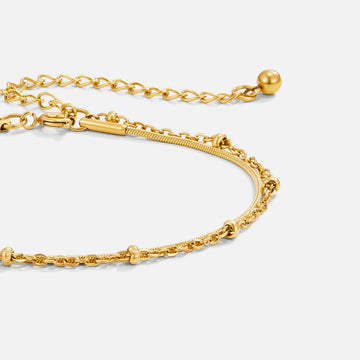 Pia Gold Layered Bracelet – Noor & Rose