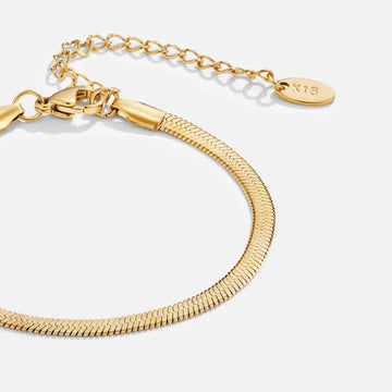 Sarya Snake Chain Gold Bracelet – Noor & Rose