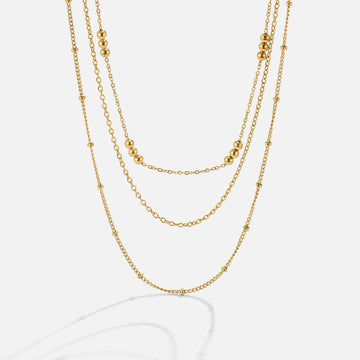 Tessa Triple Layered Necklace – Noor & Rose