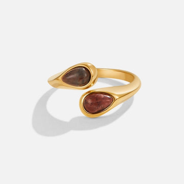 Tiger Eye Stone Wrap Ring – Noor & Rose