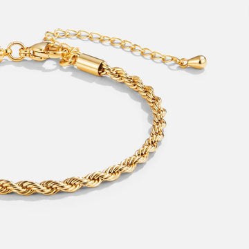 Twisted 18K Gold Bracelet – Noor & Rose