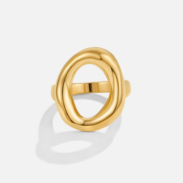 Vina Melted Gold Ring – Noor & Rose
